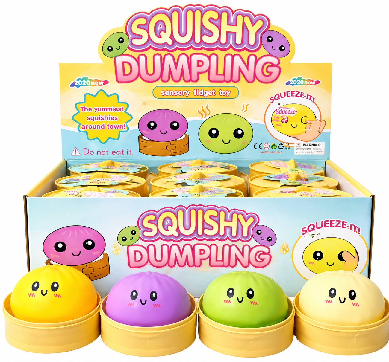 Viral Squishy Dumpling 10cm – Cute Sensory Stress Toy for All Ages
