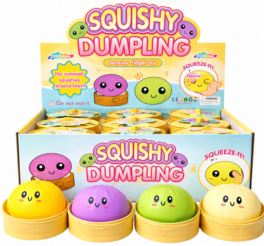 Viral Squishy Dumpling 10cm – Cute Sensory Stress Toy for All Ages